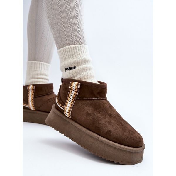 Śniegowce Na Platformie Ze Wzorem r.40 zdjęcie 7