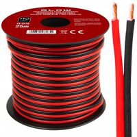 PROFESJONALNY KABEL PRZEWÓD GŁOŚNIKOWY DWUŻYŁOWY LED SZPULA 2x2,5mm