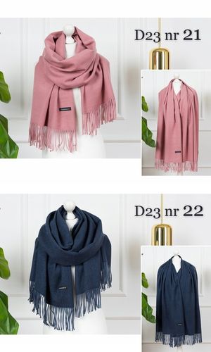 CIEPŁY SZAL KLASYCZNY SZALIK DAMSKI ELEGANCKI MODNY BRĄZOWY KOLORY na Arena.pl