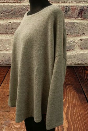 BLUZKA tunika asymetryczna BELOVED 3XL sweter oversize odcień zieleni na Arena.pl