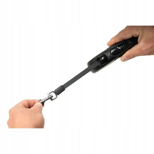 Smycz Automatyczna Dla Psa Flexi New Classic S Taśma 5m Czarna Do 15kg na Arena.pl