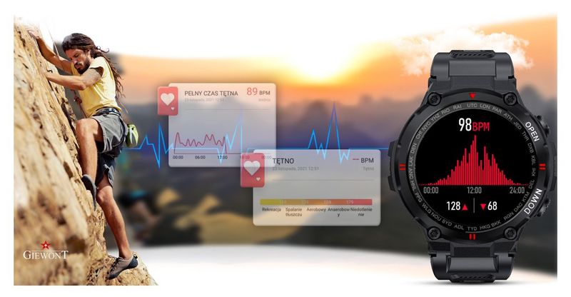 Smartwatch Giewont GW430-1 Czarny zdjęcie 15