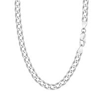 srebrny łańcuszek pancerka 4mm