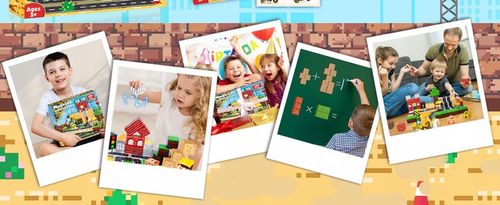 KLOCKI MAGNETYCZNE 3D KLOCKI SZEŚCIANY DLA DZIECI Z 4 KLOCKI LED - 2x138szt na Arena.pl