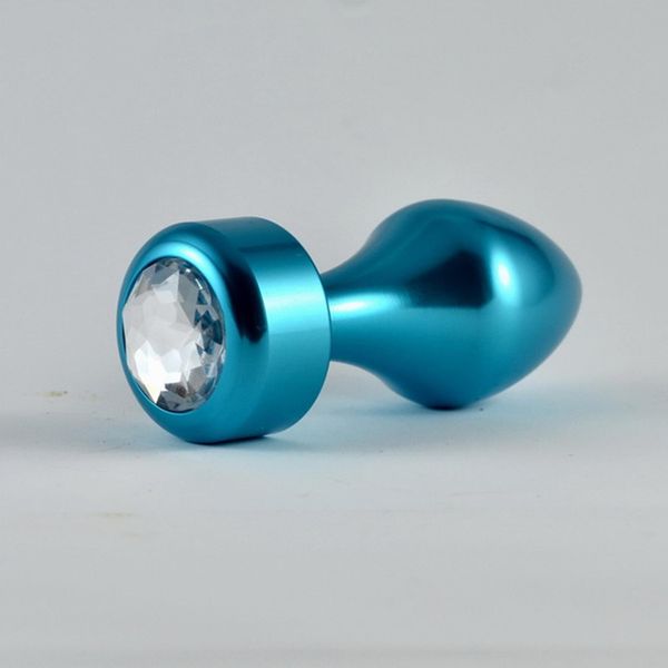 Aluminium Anal Plug Blue zdjęcie 2