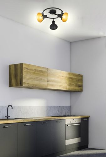 Diso spirala 3x40W E27 czarny+zloto na Arena.pl