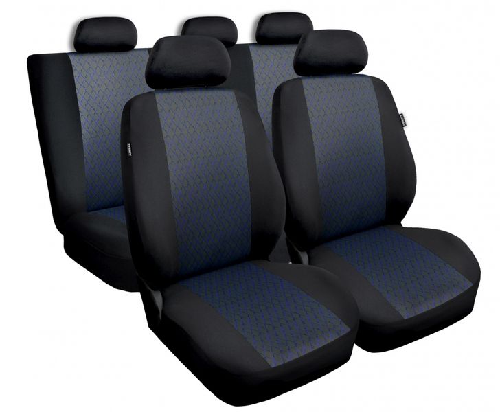 Pokrowce na fotele samochodowe PROFI Niebieskie do FORD MONDEO zdjęcie 1