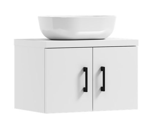Szafka łazienkowa wisząca MARKUS50 biała z umywalką Blanco (W2) na Arena.pl