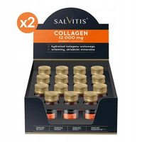 Kolagen do picia Salvitis Collagen, Zestaw 30mlx30szt, włosy, skóra, uroda