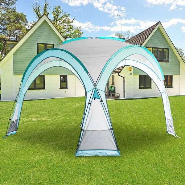 17701 PAWILON OGRODOWY TURKUSOWY 3,5 X 3,5M ZAMYKANY Z MOSKITIERĄ zdjęcie 4