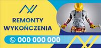 BANER REKLAMA projekt 200x100 REMONTY WYKOŃCZENIA