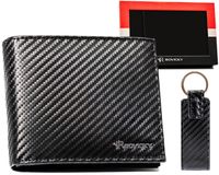 skórzany portfel męski z eleganckim wzorem — rovicky