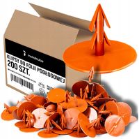 KLIPS DO FOLII PODŁOGOWEJ SPINKI DO PODŁOGÓWKI 200 SZT KLIPSY DO MOCOWANIA