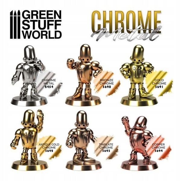 GSW 3691 Chrome Paint - GOLD 17ml zdjęcie 3