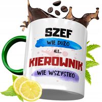 Kubek Zielony Dla Kierownika Na Urodziny Prezent Z Nadrukiem Ze Zdjęciem