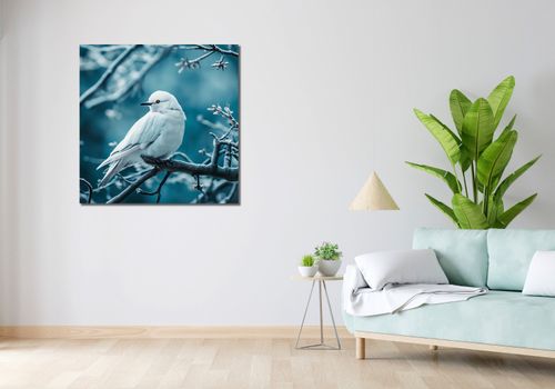 Obraz 90x90cm Perłowy Ptak na Arena.pl