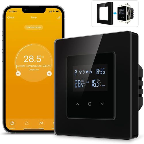 Inteligentny Termostat Zwierny Piec Bojler 3A Czarny ZigBee TUYA PSMART na Arena.pl