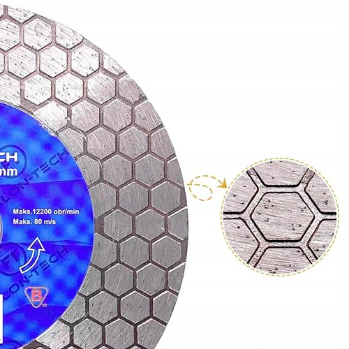 TARCZA DIAMENTOWA 125mm x 22 DO PŁYTEK GRESU GLAZURY SZLIFOWANIA CIĘCIA 45° na Arena.pl