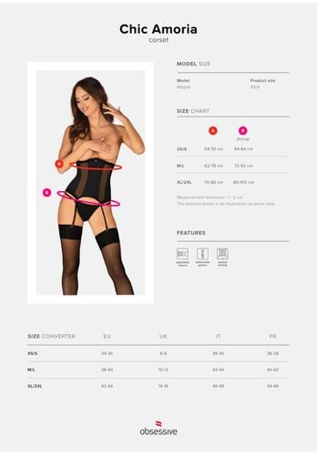 chic amoria gorset i stringi xl/2xl na Arena.pl