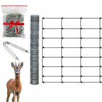 SIATKA LEŚNA ogrodzeniowa 100cm 8/30 L - ROLKA 50m - GRUBY DRUT OCYNKOWANA