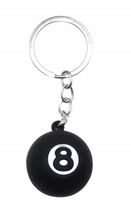 Breloczek Kula Bilardowa Czarna Bila Ośemka Szczęście Fart Bilard Stół Kij