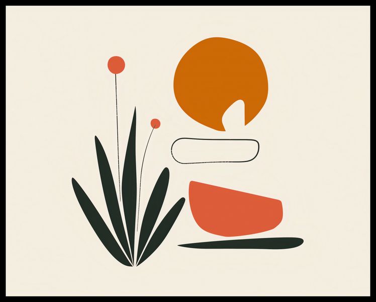 Plakat 76x60,5cm Abstrakcyjny Zen zdjęcie 2