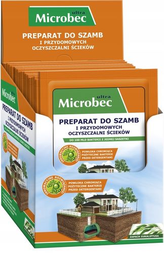 MICROBEC ULTRA preparat do szamb w saszetkach zapach eukaliptusa na Arena.pl