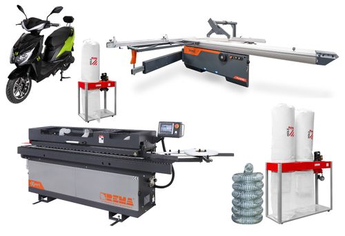 Okleiniarka wstępne frezowanie piła formatowa formatówka odciąg trocin wąż na Arena.pl