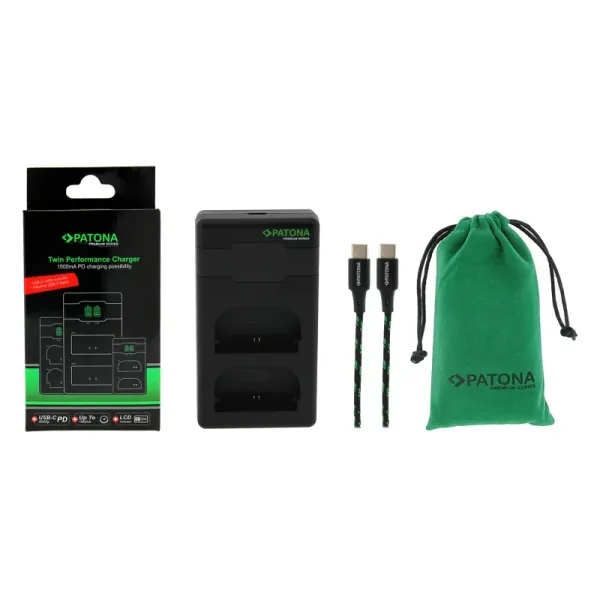 Ładowarka PATONA Premium Twin Performance PD do Canon LP-E6 LP-E6NH EOS R5 zdjęcie 1
