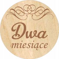 grawer DREWNIANE KOŁA TABLICZKI z miesiącami do zdjęć dziecka pierwszy rok