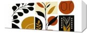 Obraz 50x20cm Kolaż Botaniczny