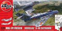 2 x Samoloty do sklejania Zestaw Mig 17F Fresco + Douglas A-4B Skyhawk AIRF