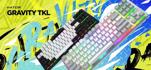 Klawiatura HATOR Gravity TKL (biała) na Arena.pl