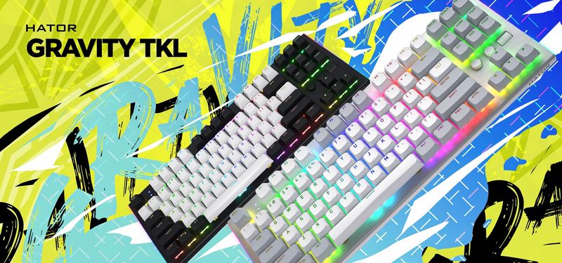 Klawiatura HATOR Gravity TKL (biała) zdjęcie 5