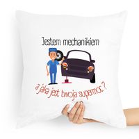 Poduszka Prezent Dla Mechanika Jestem Mechanikiem Z Nadrukiem Ze Zdjęciem