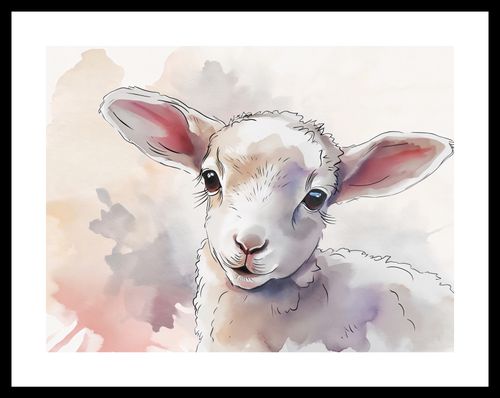 Plakat 40x30cm Mała Owieczka na Arena.pl