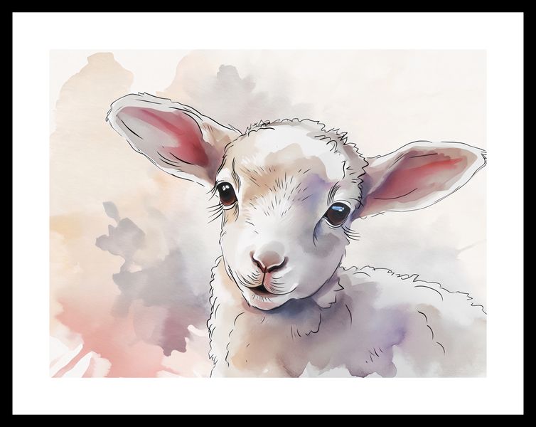 Plakat 40x30cm Mała Owieczka zdjęcie 3