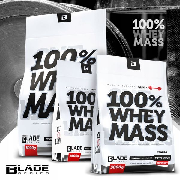 HI TEC BLADE 100% Whey Mass 3000g MASA GAINER zdjęcie 6