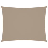 Prostokątny żagiel ogrodowy, tkanina Oxford, 2x3,5 m, taupe