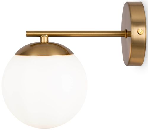 Lampa ścienna modernistyczna MOD187WL-01BS kula ball mosiądz na Arena.pl