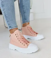 Wysokie różowe masywne trampki Alhandra 37