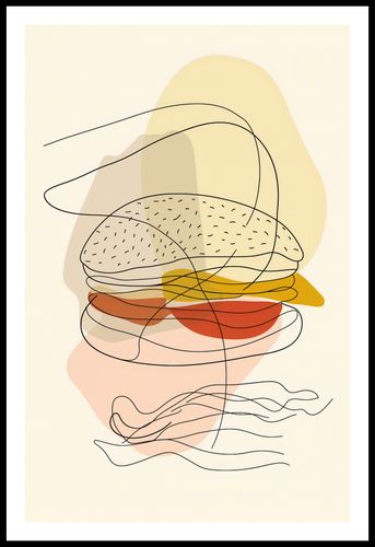 Plakat 53x81cm Cieniutki Burger na Arena.pl