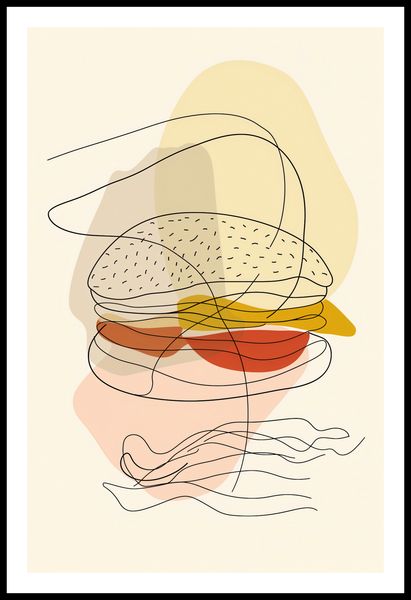 Plakat 53x81cm Cieniutki Burger zdjęcie 3