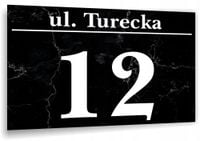 Tabliczka Tablica ADRESOWA ALUMINIOWA Numer domu posesji cyfry ulica 30x20