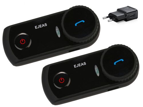 INTERKOM MOTOCYKLOWY EJEAS E2 BLUETOOTH NA 2 KASKI na Arena.pl