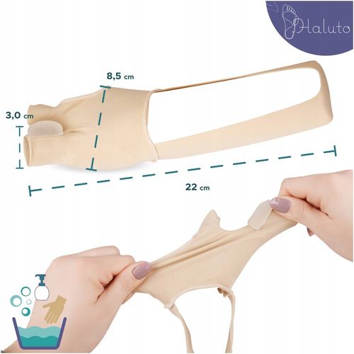 OPASKA z żelową OSŁONĄ na haluksy SEPARATOR KLIN prostujący duży palec PARA na Arena.pl