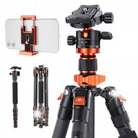 Statyw z włókna węglowego 172cm 10kg + Monopod K&F D255C4+BH-28L KF09.093