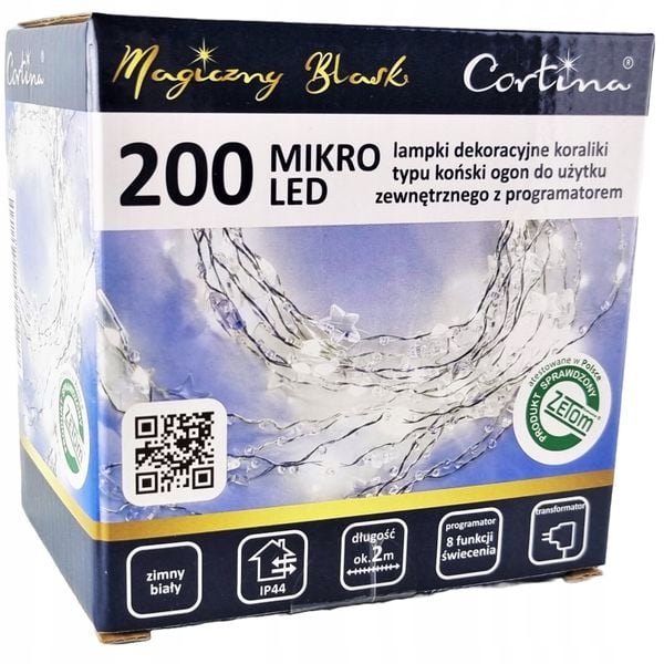 LAMPKI DRUCIKI KORALIKI 200 LED Programator MIKRO zdjęcie 5
