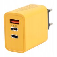 SZYBKA ŁADOWARKA SIECIOWA MOCNY ZASILACZ AŻ 65W USB-C QC3.0