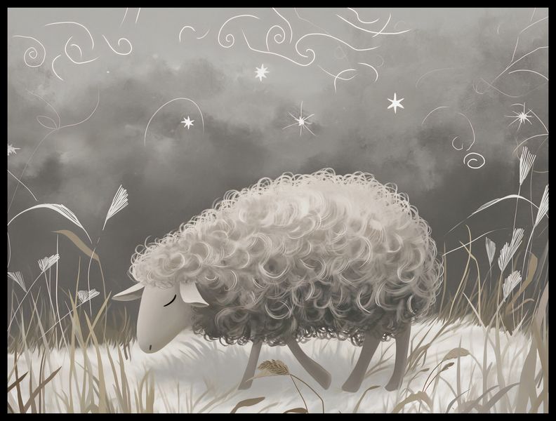 Plakat 80x60cm Bujna Owca zdjęcie 2